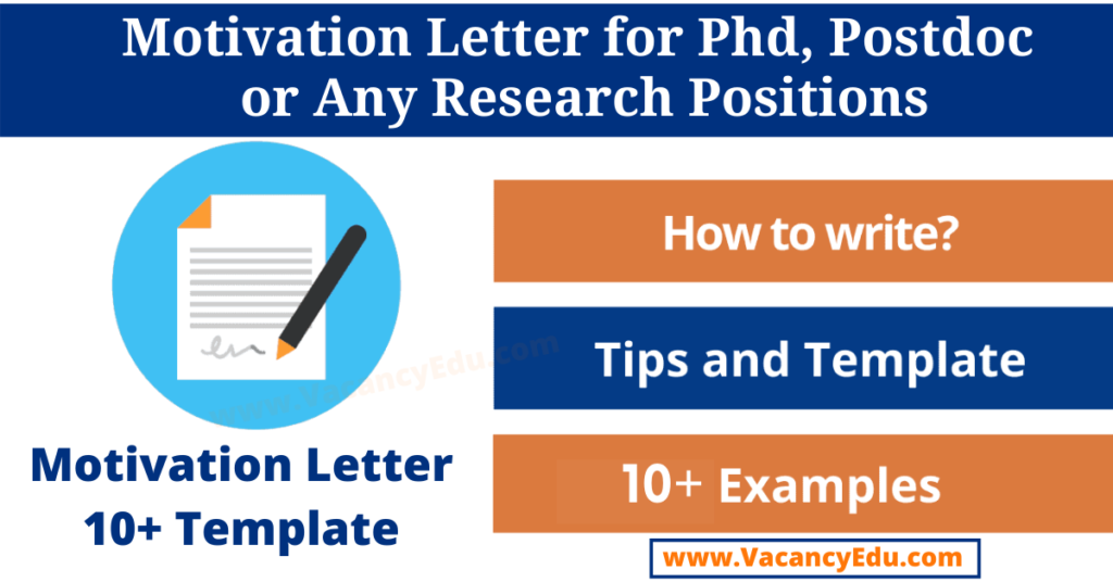 How to Write a Motivation Letter for PhD, Postdoc, or Any Position: Sample Motivation Letter